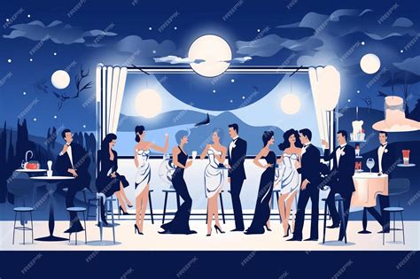 Festa de soltero, fiesta de cócteles y cartel | Vector Premium