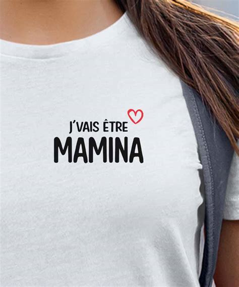 Tee shirt J vais être mamina Pour femme