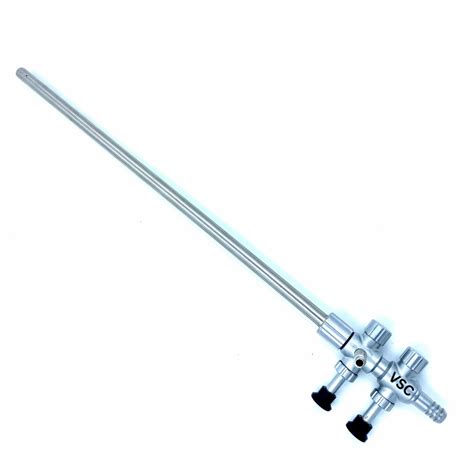 Silver Laparoscopic Suction Irrigation Cannula Trumpet Thumb Type At