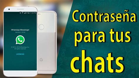 Como Poner Contrase As A Los Chats De Whatsapp En Android Trucos De