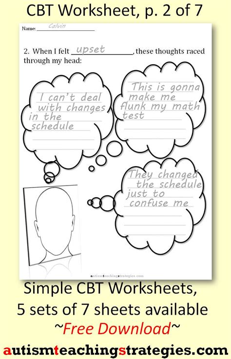 Free Printable Cbt Therapy Worksheets