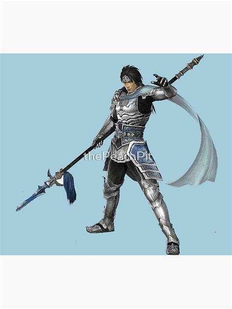 Dynasty Warriors 6 Zhao Yun Full Body Poster By Thepeachpit Redbubble