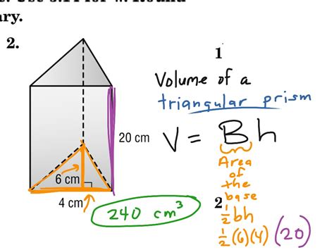 Volume of triangular prism objects at home - delhooli