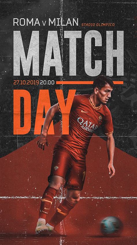 Roma Vs Milan Matchday Design For Cengiz Ünder On Behance Sports