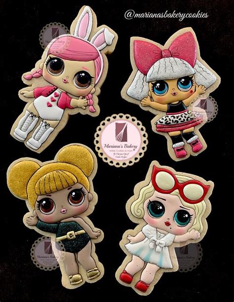 Lol Surprise Dolls Cookies Doll Cookies Lol Dolls Lol Doll Cake