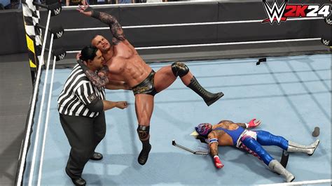 WWE 2k24 Randy Orton Vs Rey Mysterio Special Guest Referee Yokozuna