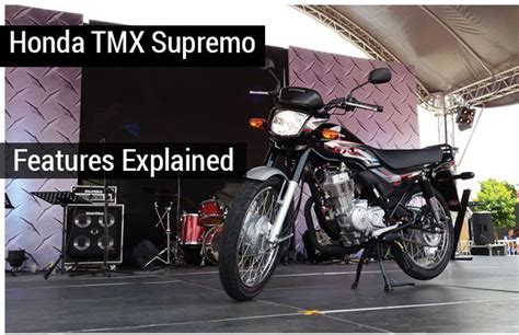 Honda Tmx Supremo Features Explained