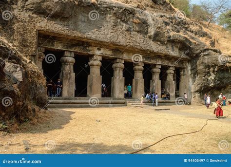 Unesco. Hindu Temple, Elephanta Island Caves, Near Mumbai, Bombay, Maharashtra State, India ...