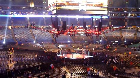 The Set Up For UFC 129 From My Seats YouTube