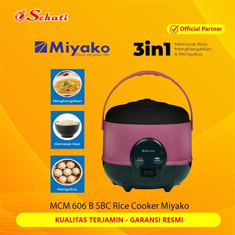 Miyako MCM 606 B SBC Miyako Rice Cooker 0 6L Magic Warmer Plus Miyako