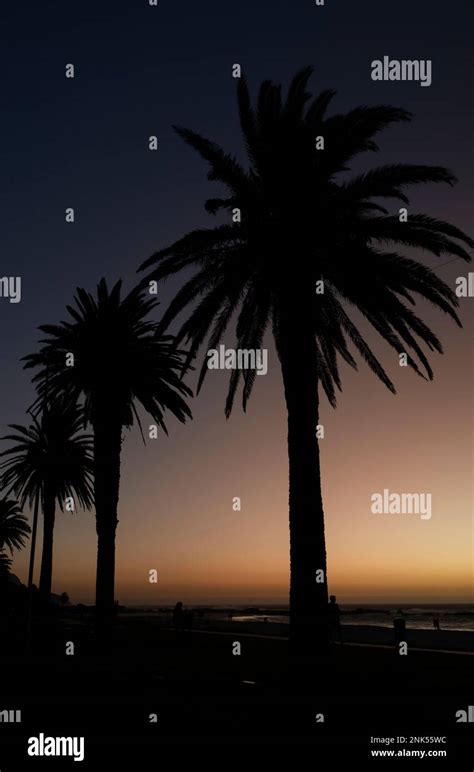 Camps Bay At Sunset South Africa Stock Photo Alamy