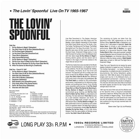 Lovin’ Spoonful Live On TV 1965-1967 LP – Rhythm & Blues Records