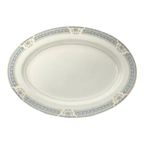 S Mikasa Lexington Oval Porcelain Serving Platter Chairish