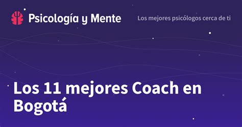 Los Mejores Coach En Bogot