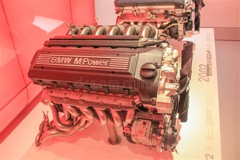 Bmw S B Engine In The Exhibition Hall Of The Bmw Museum In Line