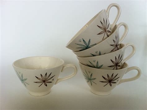 Mid Century Tableware Tea Cups Tableware Made In USA E Flickr