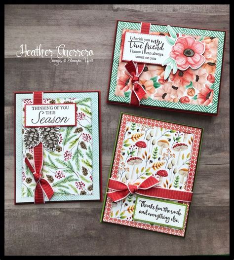 Stampin Up Painted Seasons Bundle And Stitched Rectangle Framelits