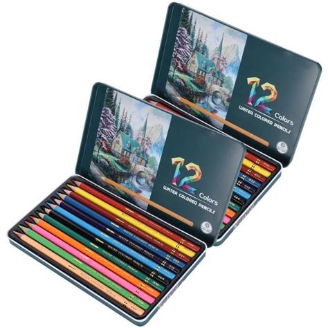 Mxzzand Crayons De Couleur Ensemble De Crayons De Couleur Solubles