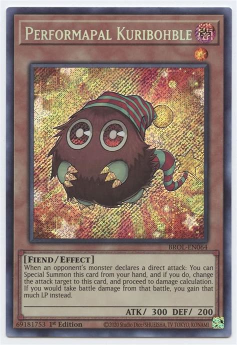 Amazon Performapal Kuribohble BROL EN064 Secret Rare 1st