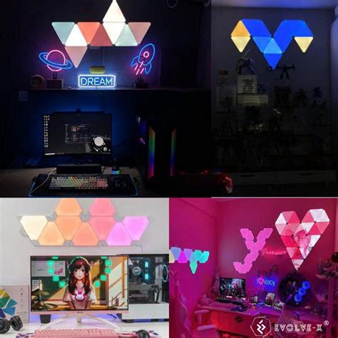 Комплект Smart модулни LED панели Evolve-x EvoLuxe, RGB, Wi-Fi ...