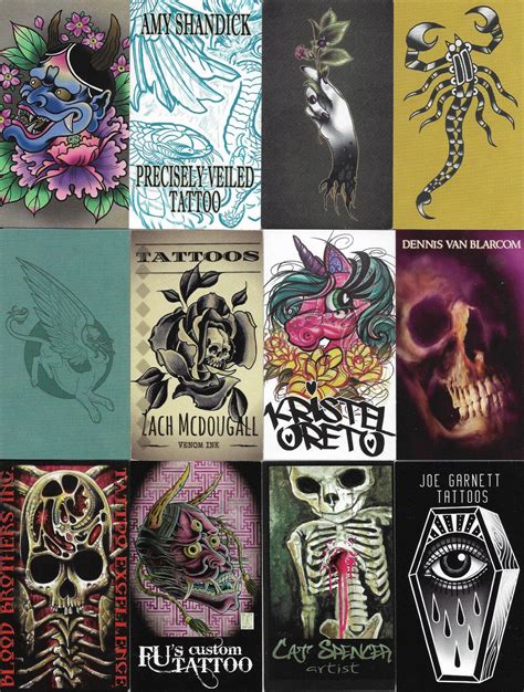 Update More Than 81 Tattoo Business Cards Latest Incdgdbentre