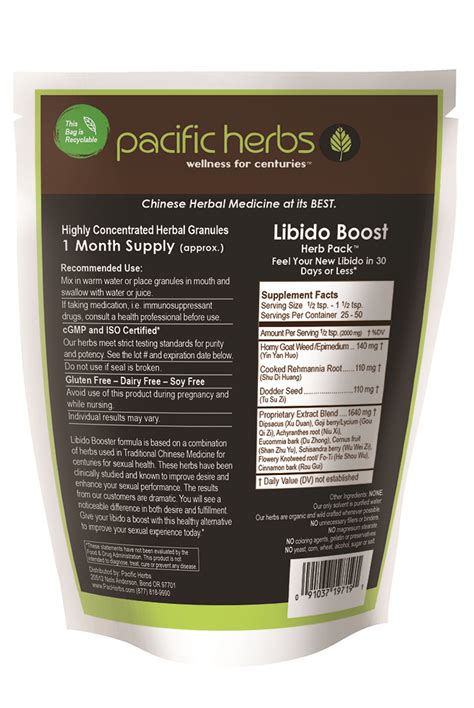 Libido Boost Herb Pack For Him Pacific Herbs