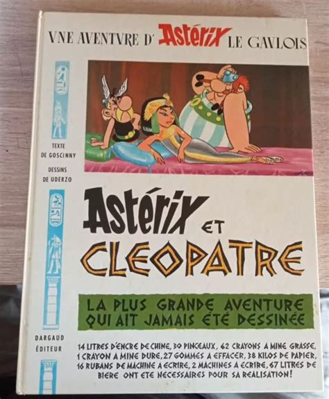 BD ASTÉRIX ET Obélix Astérix et Cléopâtre Édition De 1970 EUR 12 90