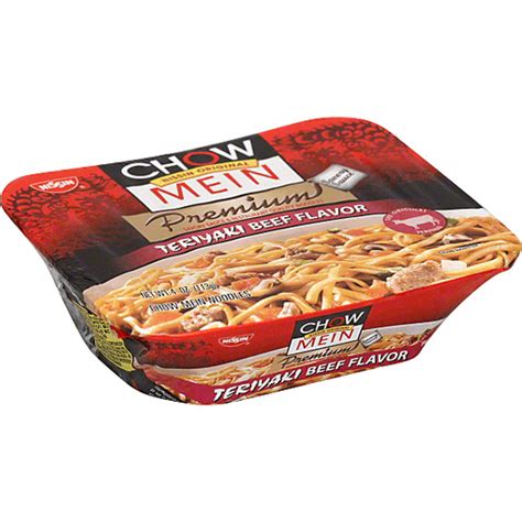 Nissin Chow Mein Premium Teriyaki Beef Chow Mein Noodles Asian Soups