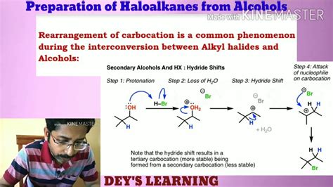 Preparation Of Haloalkanes From Alcohols By Dey S Learning For All