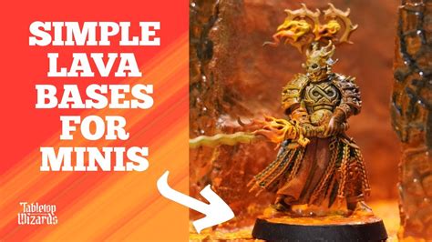 How To Base Miniatures Lava Bases Youtube