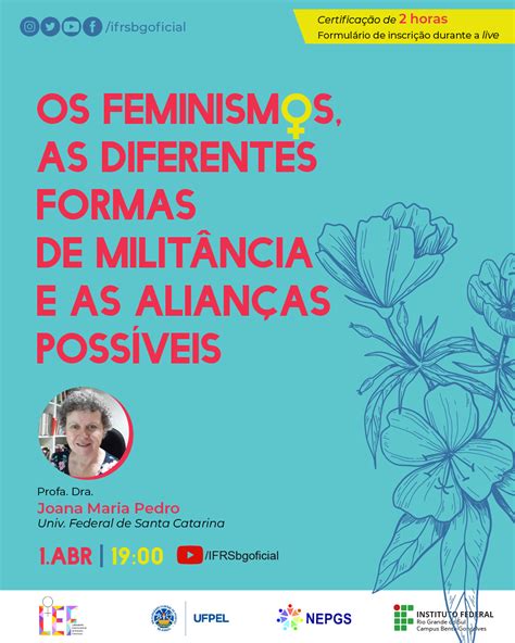 Palestra Os Feminismos As Diferentes Formas De Milit Ncia E As