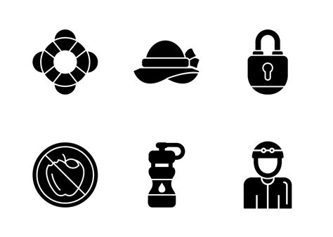 Water Park Vector Icon Set 17358173 Vector Art At Vecteezy