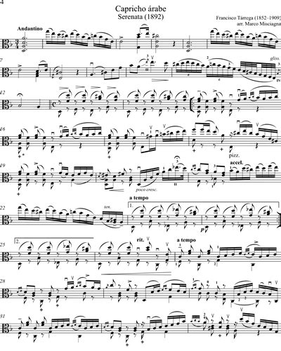 Viola Virtuosa II Tárrega De Falla Sagreras Sheet Music by Various