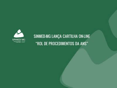 Sinmed MG lança cartilha on line Rol de Procedimentos da ANS