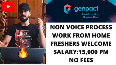 Genpact Non Voice Process Work From Home Earn K K M Genpact