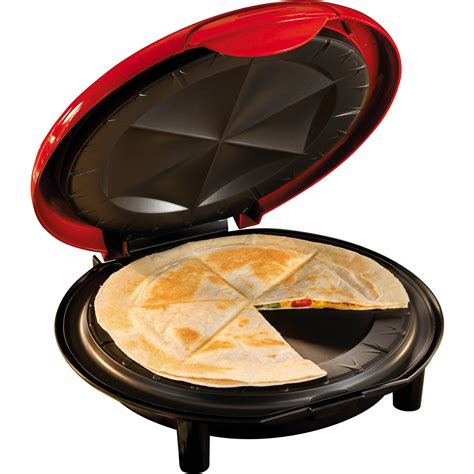 Nostalgia EQM200 6-Wedge Electric Quesadilla Maker with Extra Stuffing ...