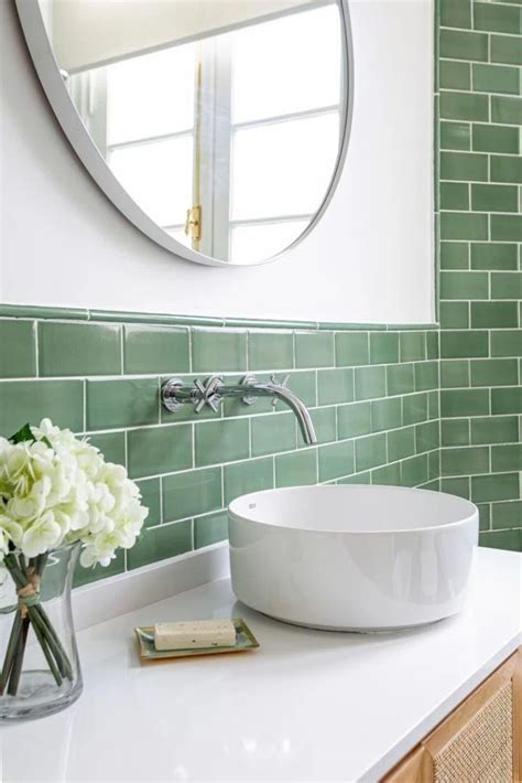 Tendencia deco 2022 baños en verde el color de moda Revista Para Ti