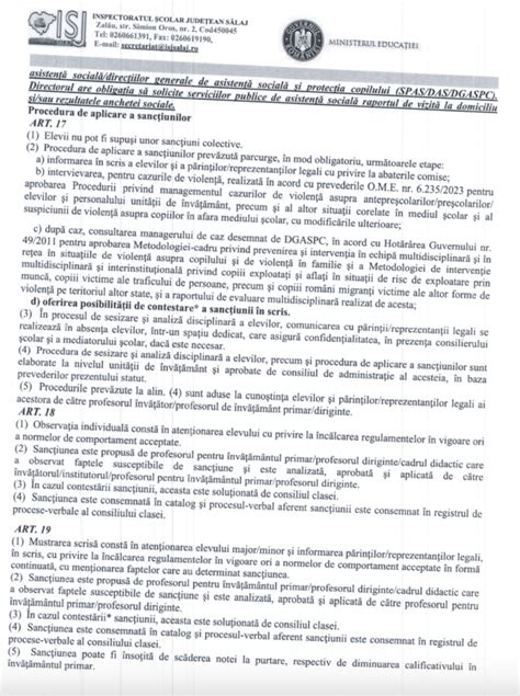 DOCUMENT În ce condiții profesorii pot scădea nota la purtare