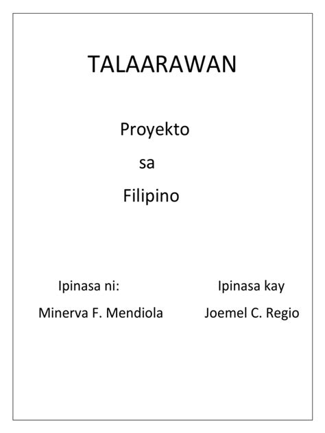 Talaarawan Pdf