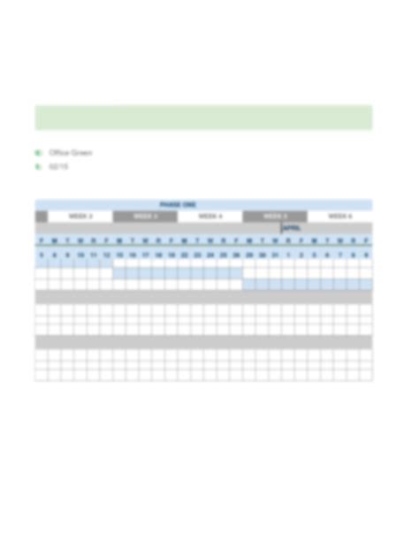 Activity Chart Template