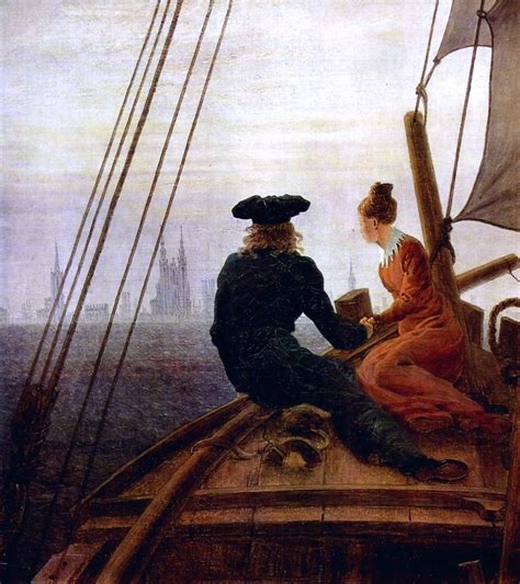 Caspar David Friedrich On The Sailing Vessel