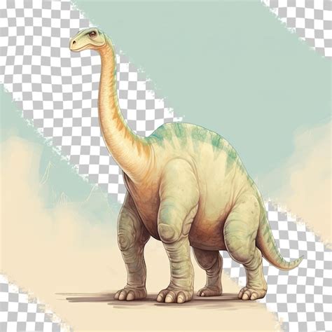 Premium Psd Jurassic Period Diplodocus Dinosaur Ancient Isolated