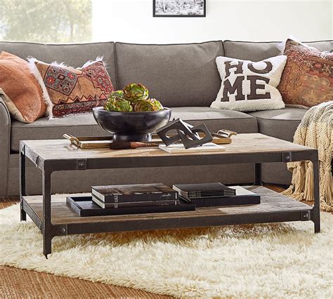 Clint 52 Reclaimed Wood Coffee Table Pottery Barn