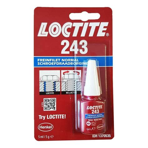 Loctite 243 Normal Threadlocker Bottle 5ml Loctite243 Vd71202