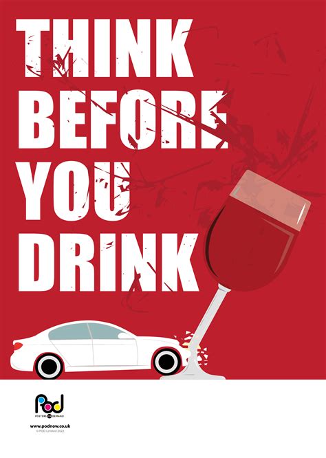 Think Before You Drink Pod Posters On Demand