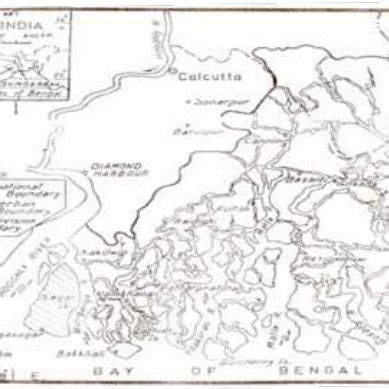 Map showing the study area Sagar island and Lothian island in Hooghly ...