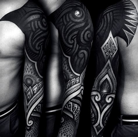 75 Blackwork Tattoo Designs For Men Bold Masculine Ink