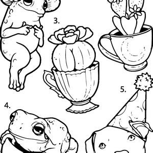 Pre-made Ready to Use Frog Tattoo Stencils Set of 4 - Etsy