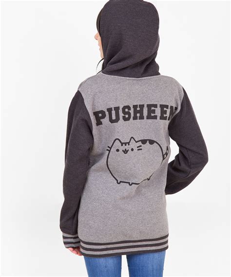 Pusheen Varsity Unisex Zip Up Hoodie With Images Pusheen Pusheen Hoodie Hoodies