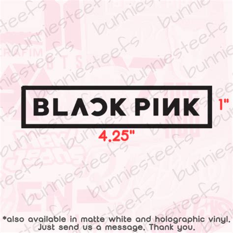 Kpop Logo Vinyl Sticker Bts Seventeen Newjeans Blackpink